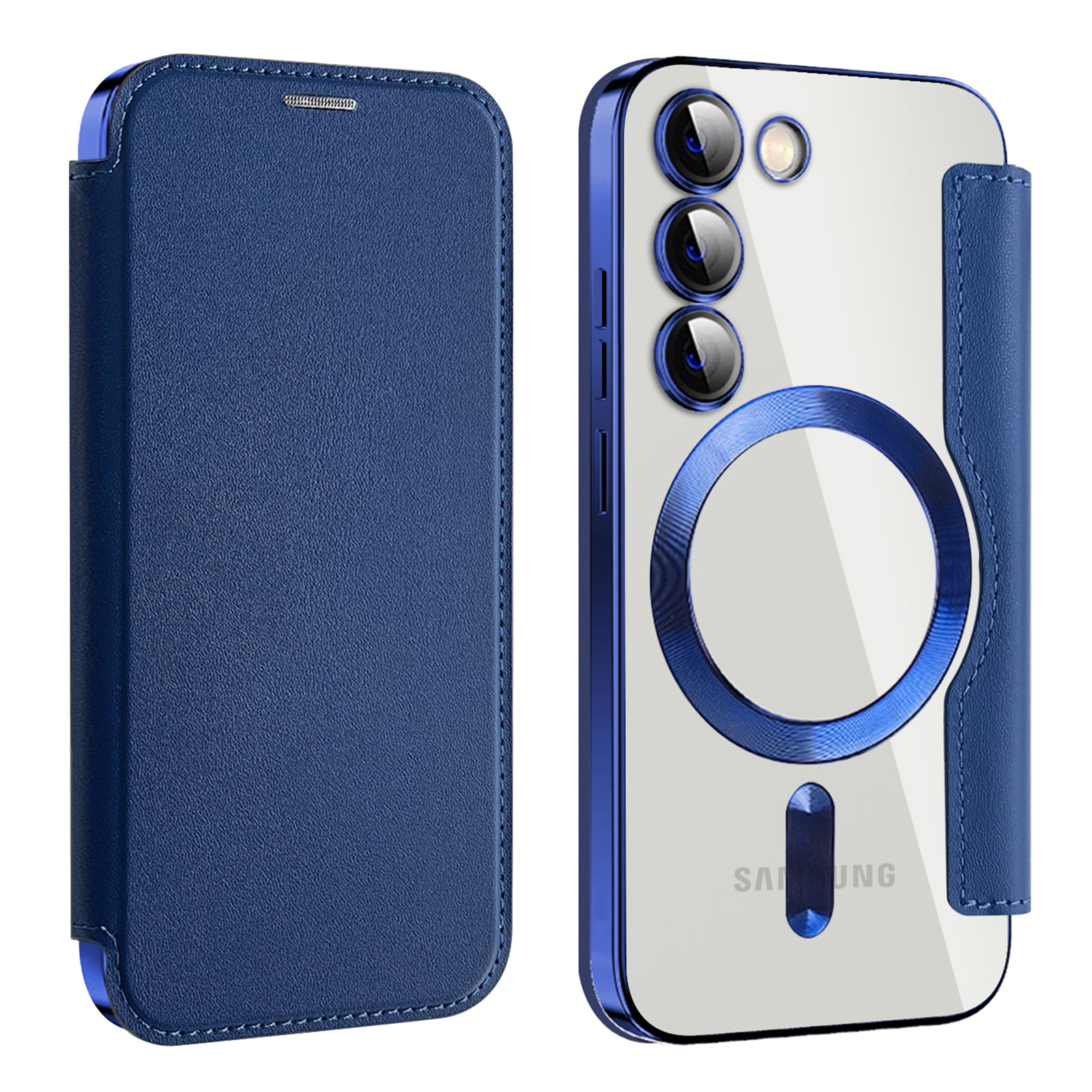 Magnetic Case for Samsung Galaxy S23 Compatible with MagSafe PU Leather TPU RFID Blocking Flip Phone Cover Magnetic Case for Samsung Galaxy S23 Compatible with MagSafe PU Leather TPU RFID Blocking Flip Phone Cover